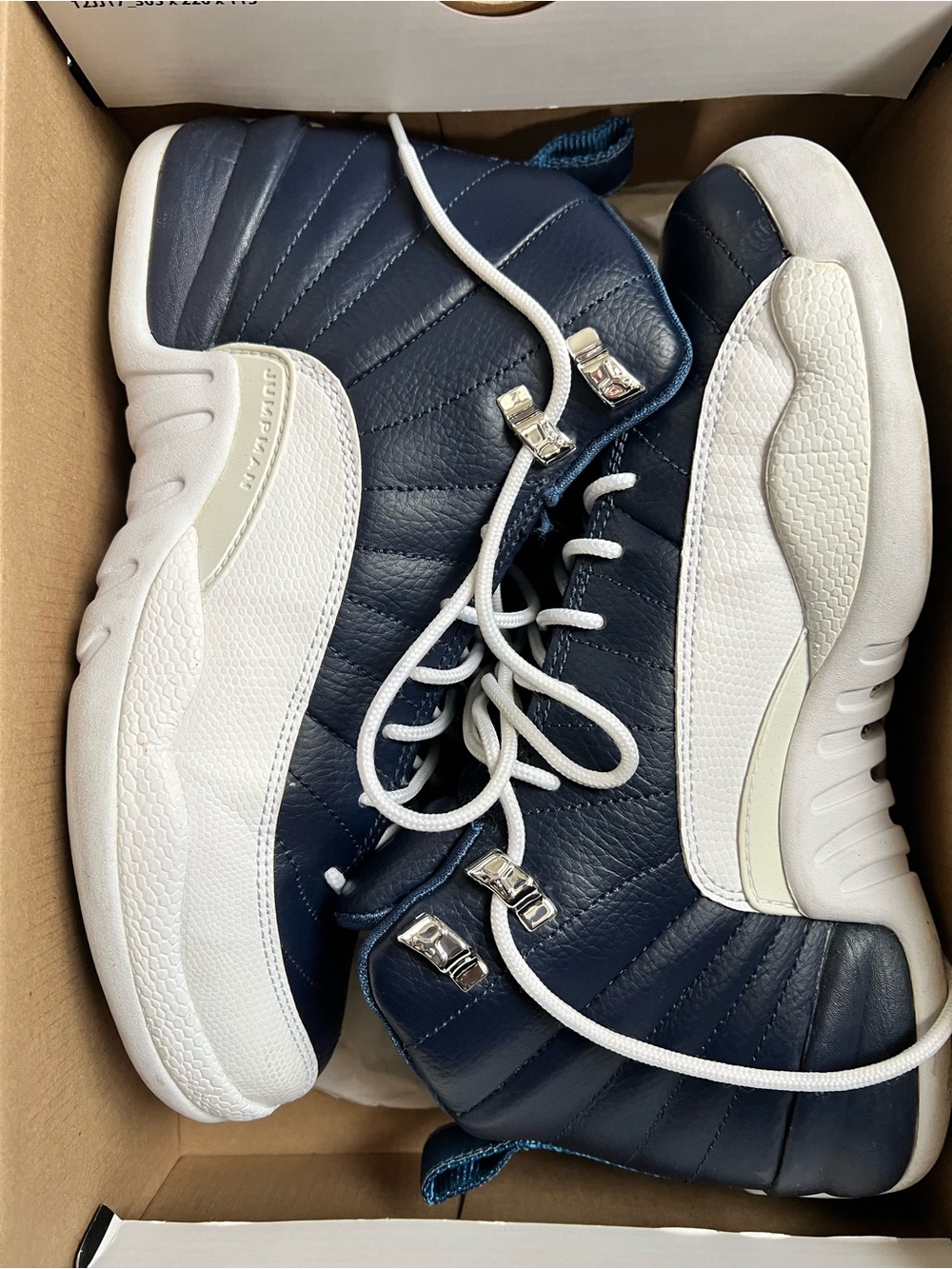 Jordan Air Jordan 12 Retro (GS) Obsidian/White Kids Sneakers (2012)